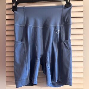 Gymshark Pocket Bike Shorts XS Blue